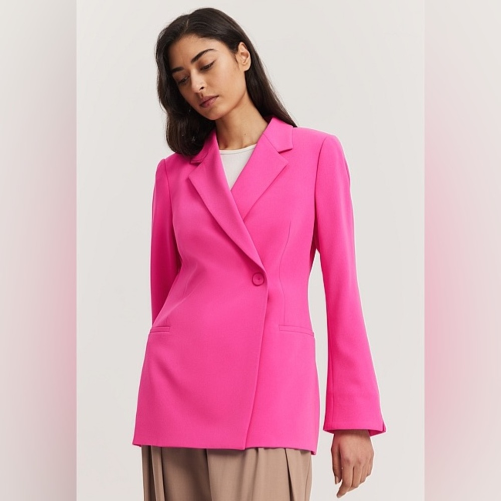 Country Road Pink Longline Blazer NWT